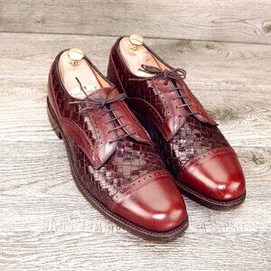 Allen Edmonds CRANDON Woven Blucher 10 B Narrow Chili * add $15 new Cedar Trees